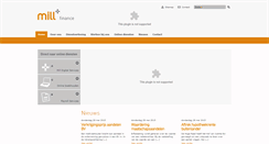 Desktop Screenshot of millfinance.nl
